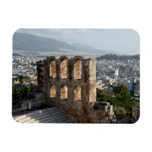 Acropolis Ancient ruins overlooking Athens Magnet