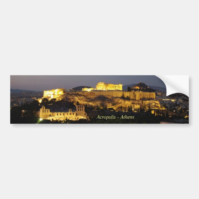 Acropolis – Athens Bumper Sticker (Front)