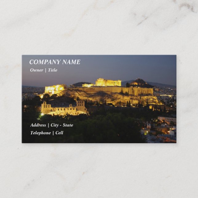 Acropolis – Athens Business Card (Front)