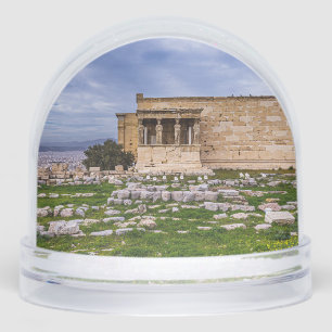 Acropolis Athens Cloudy Sky – Dramatic Greek Land Snowglobe