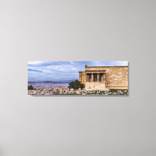 Acropolis Athens – Dramatic Cloudy Sky Canvas Print