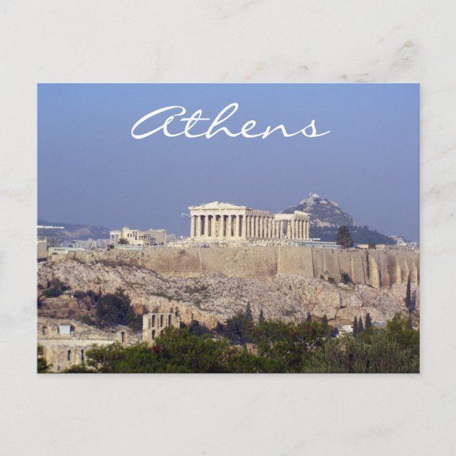 acropolis athens postcard (Front)