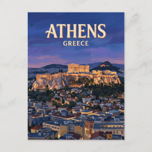 Acropolis of Athens Greece Postcard