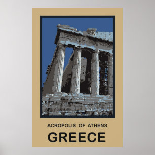 Acropolis of Athens Greece Poster