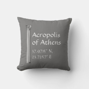 Acropolis of Athens Latitude  Longitude  Cushion
