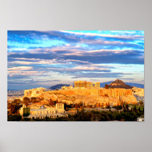 Acropolis of Athens Poster