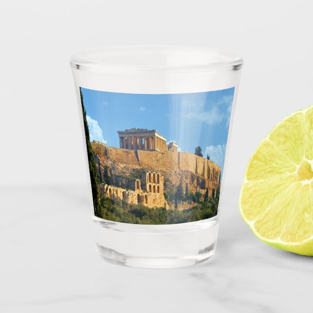 Acropolis Shot Glass (Front)