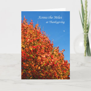 Across the Miles at Thanksgiving Card
