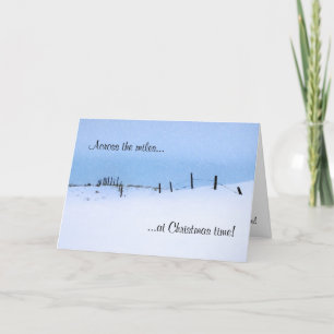 Across the miles Christmas Greeting Card
