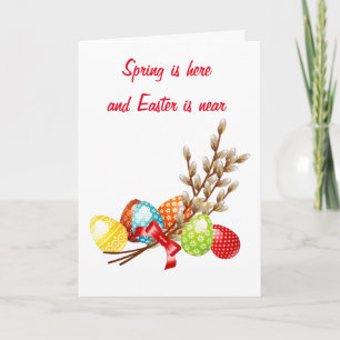 "ACROSS THE MILES" FOR "EASTER" HOLIDAY CARD