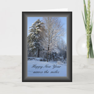 Across the Miles New Years Holiday Card