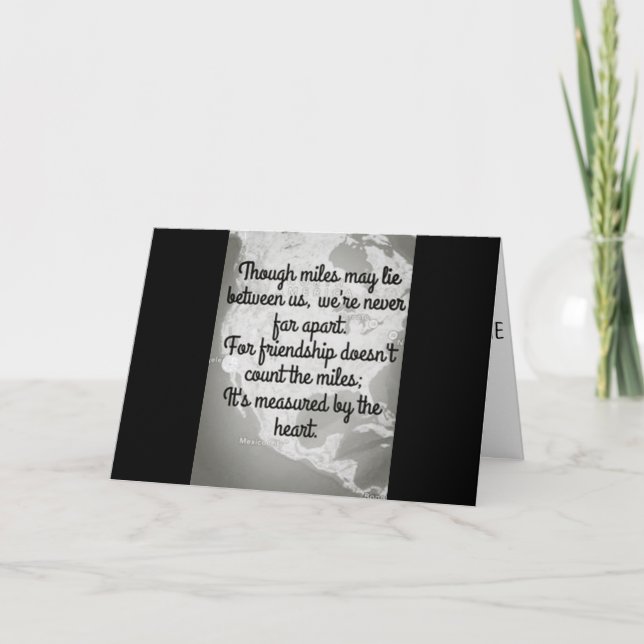 **ACROSS THE MILES** & THINKING OF YOU CHRISTMAS HOLIDAY CARD (Front)