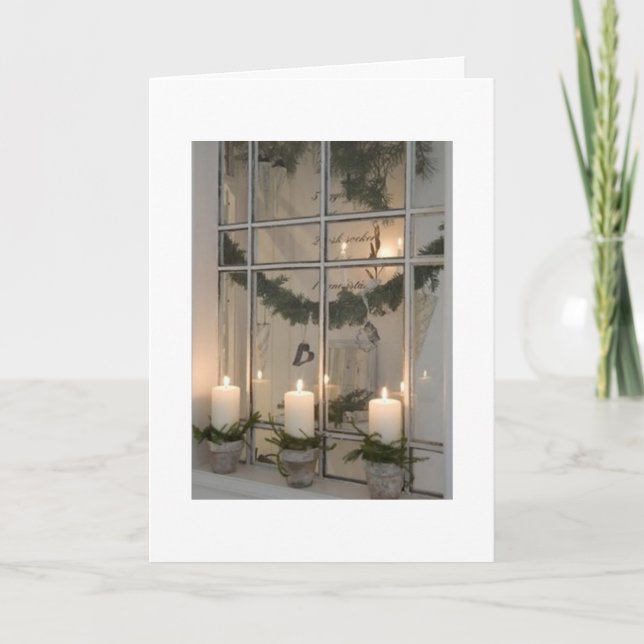 ACROSS THE MILES TO FRIENDS AT CHRISTMAS HOLIDAY CARD (Front)