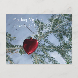 Across the Miles Valentine's Day Heart Holiday Postcard