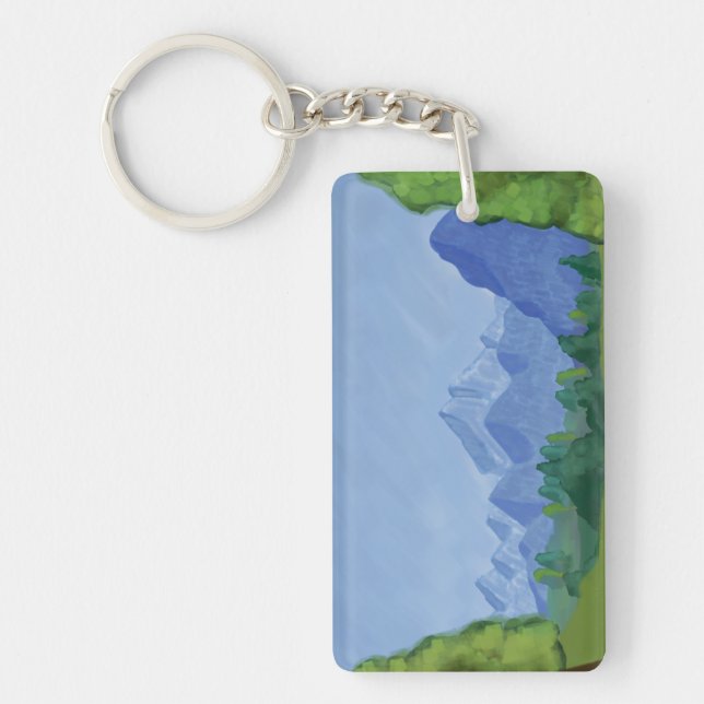 Across The Mountains Key Ring (Front)