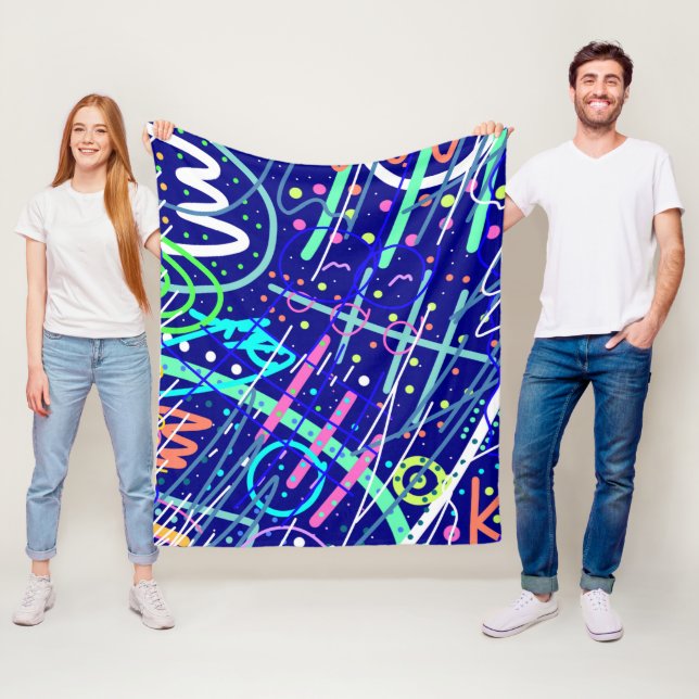 Across the Night Sky  Fleece Blanket (In Situ)