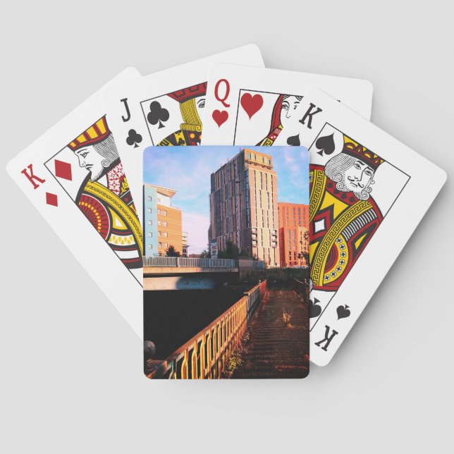Across the old bridge , to nowhere playing cards (Back)