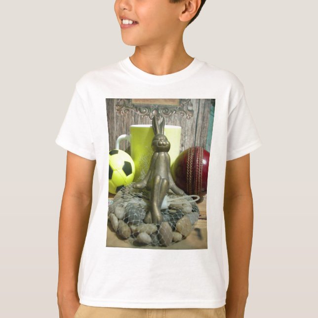 Across the Pitch & Crease: Football Cricket Blend T-Shirt (Front)