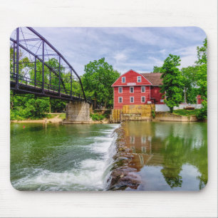 Across War Eagle Creek Waterfall Mouse Mat