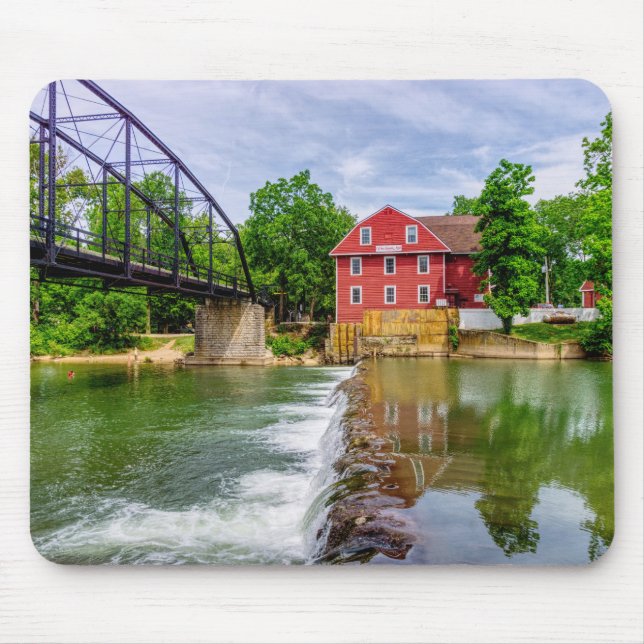 Across War Eagle Creek Waterfall Mouse Mat (Front)
