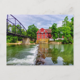 Across War Eagle Creek Waterfall Postcard