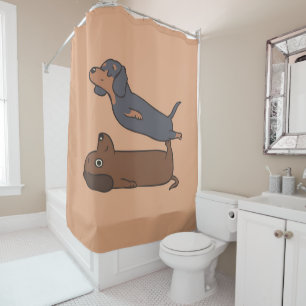 Acroyoga Dachshund   Dachshund Lover Gift Shower Curtain