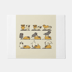 Acroyoga with The Pug Pose Yoga Doormat