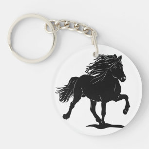 Acryl key trailer with Iceland horse Ring