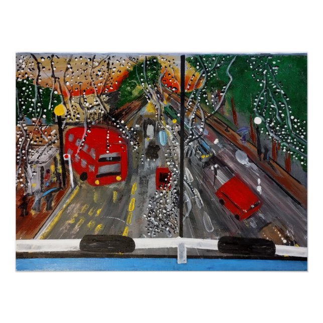 Acrylic art London scene poster (Front)