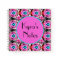 Acrylic art modern abstract girly pink and blue 