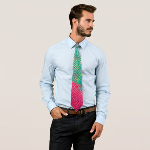 Acrylic Artisan Rainbow Trout Texture Tie
