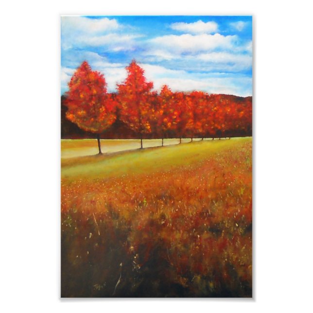 Acrylic Autumn Painting | Photo Print (Front)