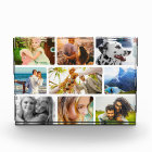 Acrylic Block 9 Photo Template Rounded Collage