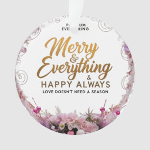 Acrylic Circle Ornament – Blush & Gold Luxury Edit