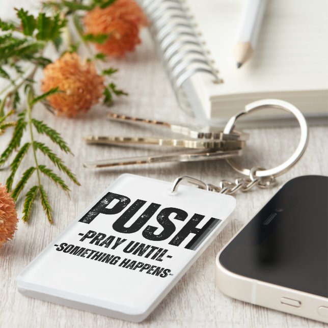 acrylic customised key chain motivational (Front Right)