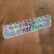 Acrylic Desk Nameplate, Retro Abstract