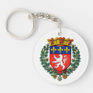 acrylic door lyon coat key ring