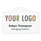 Acrylic Door Name Plate Office Door Sign with Logo