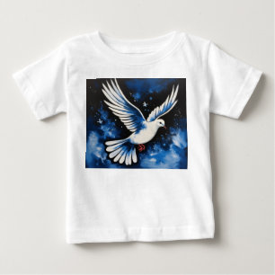 Acrylic Dove of Peace: A Symbol of Harmony Baby T-Shirt