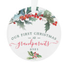 Acrylic First Christmas Ornaments - Grandparents