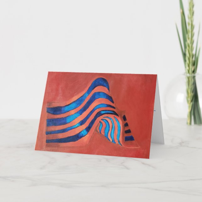 "Acrylic Flag" Congratulatory Card (Front)