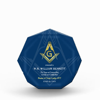 Acrylic Freemason Awards | Masonic Plaques