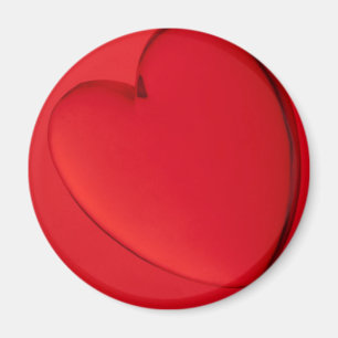 Acrylic heart shape miniature magnet