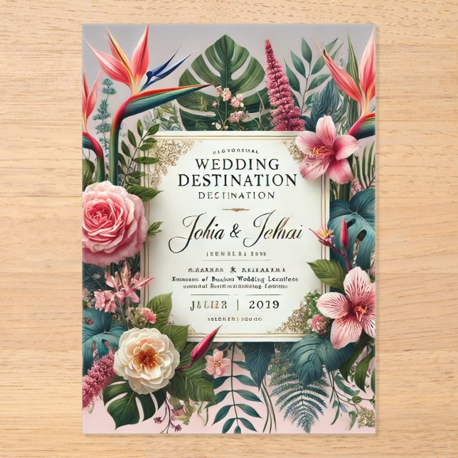 Acrylic Invitation (Front)