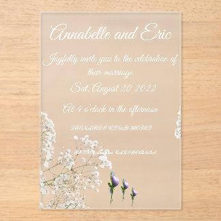 Acrylic Invitation