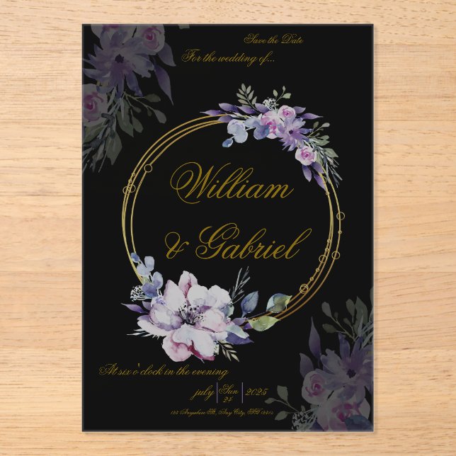 Acrylic Invitation (Front)