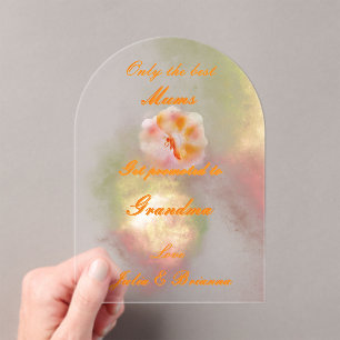 Acrylic invitation 