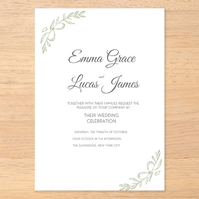 Acrylic Invitation (Front)