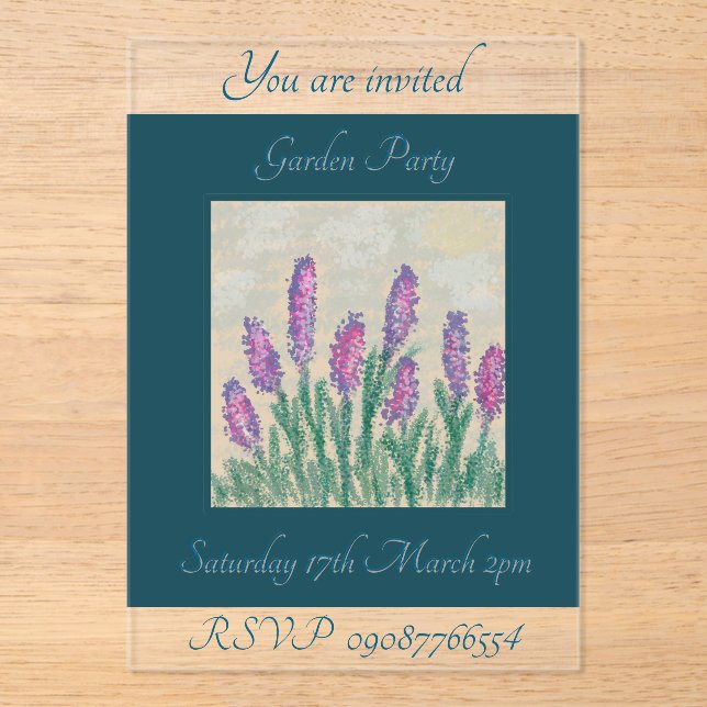 Acrylic Invitation (Front)