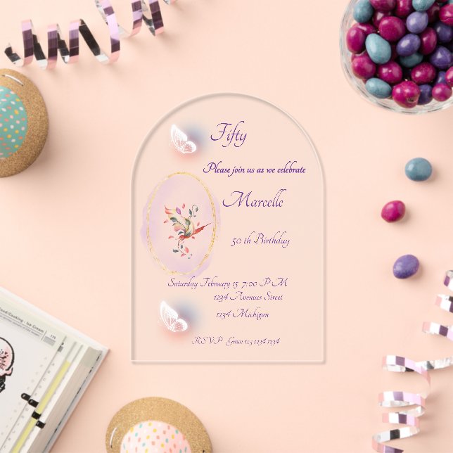 Acrylic invitation  (Insitu (Celebration))